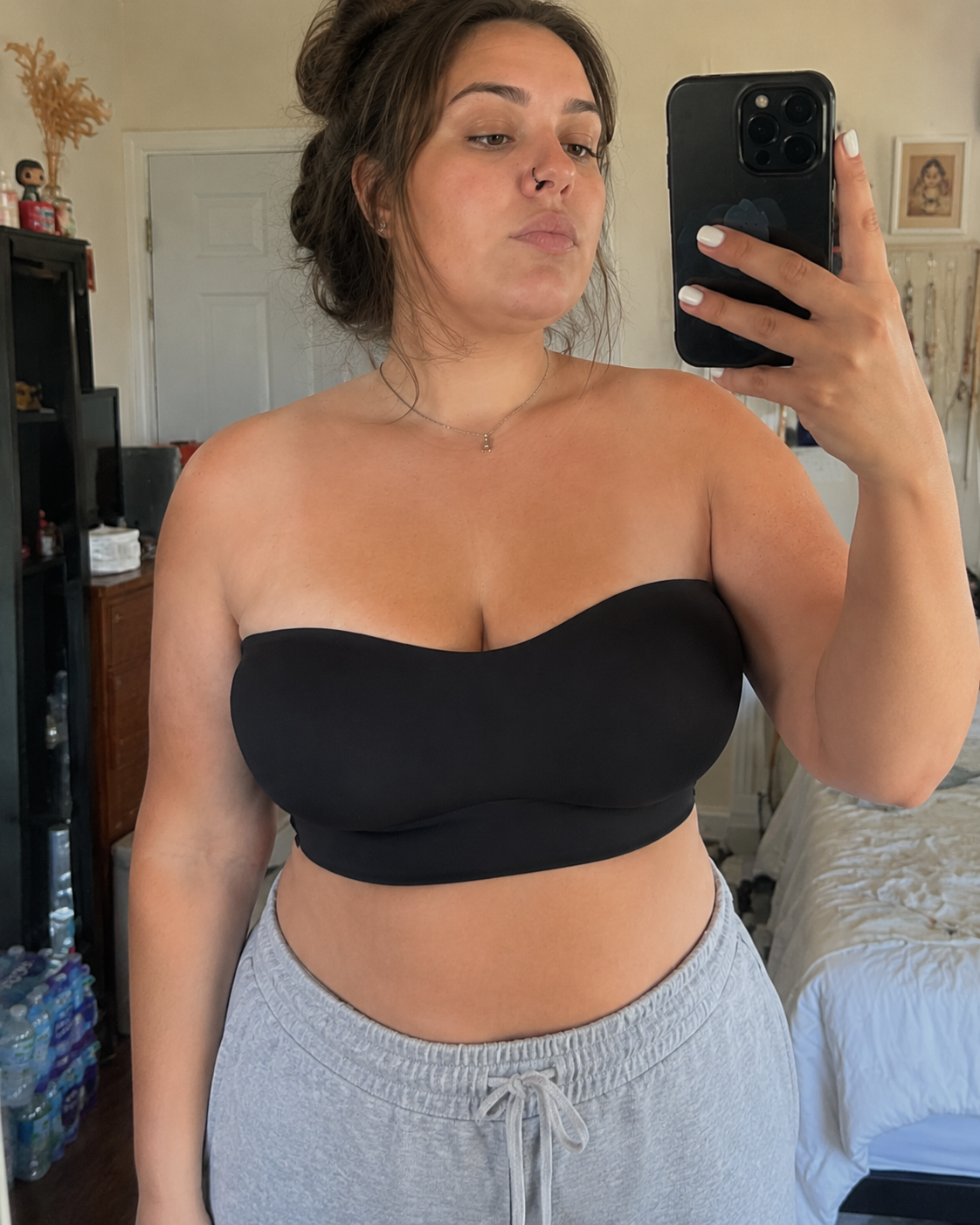 Strapless Jelly Bra - Black